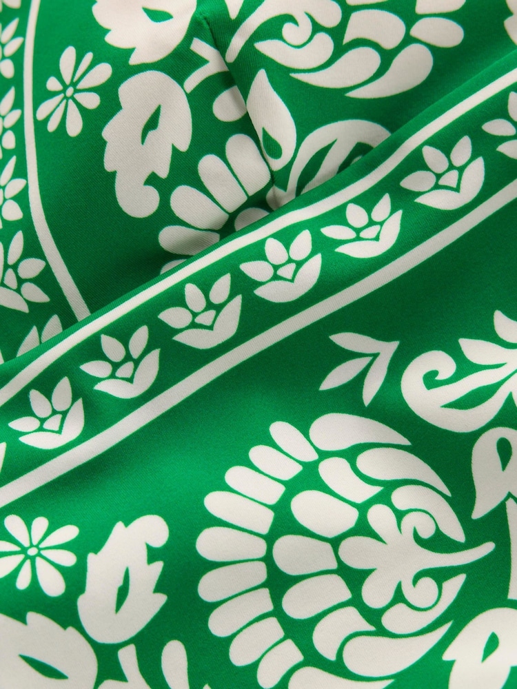 Boden Green Mykonos Deep V Swimsuit - Image 6 of 6 Boden Green Mykonos Deep V Swimsuit - Image 6 of 6