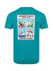Weird Fish Blue James Pond Back Print Artist T-Shirt - Image 6 of 6