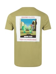 Weird Fish Green You Were Here Back Print Artist T-Shirt - Image 6 of 6