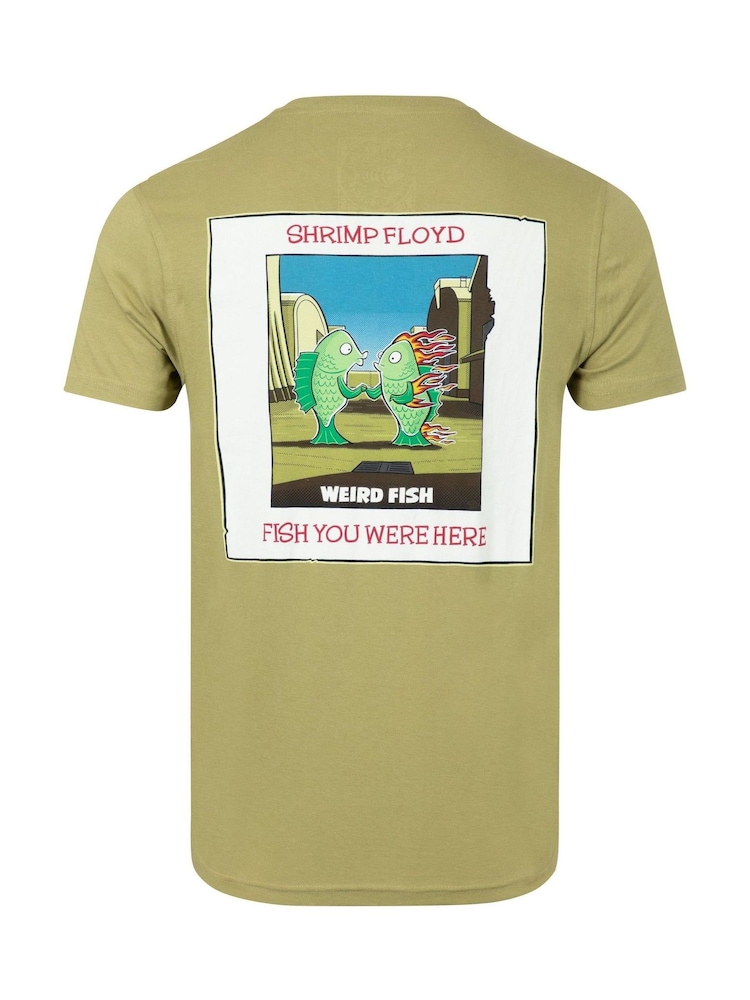 Weird Fish Green You Were Here Back Print Artist T-Shirt - Image 6 of 6