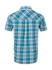 Weird Fish Blue Judd Short Sleeve Check Shirt - Image 6 of 6