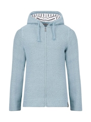 Weird Fish Blue Chicoa Full Zip Hooded Classic Macaroni Hoodie - Image 6 of 7