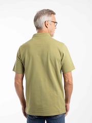 Weird Fish Green Miles Pique Cotton Polo Shirt - Image 4 of 7