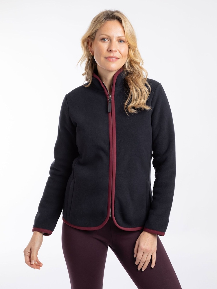 Weird Fish Blue Tiana Full Zip Polar Fleece - Image 1 of 7 Weird Fish Blue Tiana Full Zip Polar Fleece - Image 1 of 7