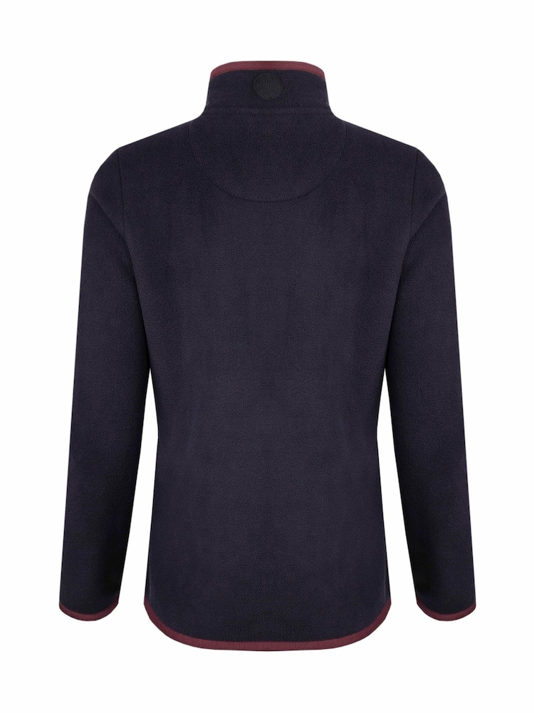 Weird Fish Blue Tiana Full Zip Polar Fleece - Image 7 of 7 Weird Fish Blue Tiana Full Zip Polar Fleece - Image 7 of 7