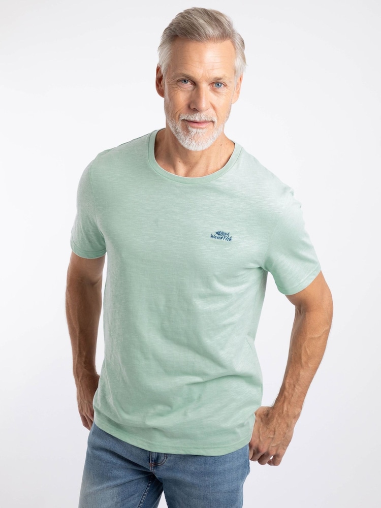 Mintgrün - Weird Fish – Fished – Marken-T-Shirt aus Baumwolle - Bild 1 von 5