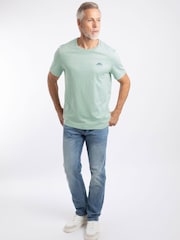 Mintgrün - Weird Fish – Fished – Marken-T-Shirt aus Baumwolle - Bild 3 von 5