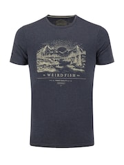 Weird Fish Blue Sunrise Front Print Graphic T-Shirt - Image 5 of 6