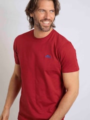 Weird Fish Red Fished Branded Cotton T-Shirt - Image 3 of 6