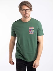 Weird Fish Green Codpool Back Print Artist T-Shirt - Image 1 of 6