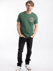 Weird Fish Green Codpool Back Print Artist T-Shirt - Image 3 of 6