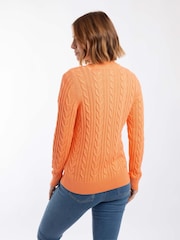 Pull Weird Fish Lunenne en maille torsadée zippé - Image 5 de 7