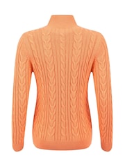 Pull Weird Fish Lunenne en maille torsadée zippé - Image 7 de 7