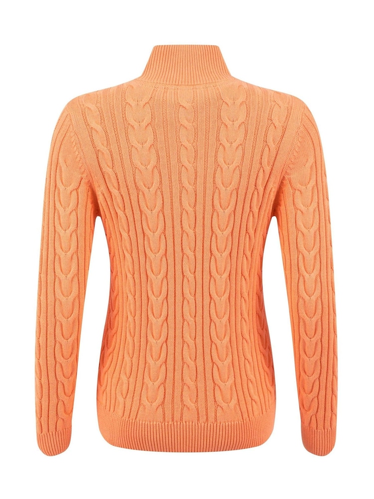 Pull Weird Fish Lunenne en maille torsadée zippé - Image 7 de 7