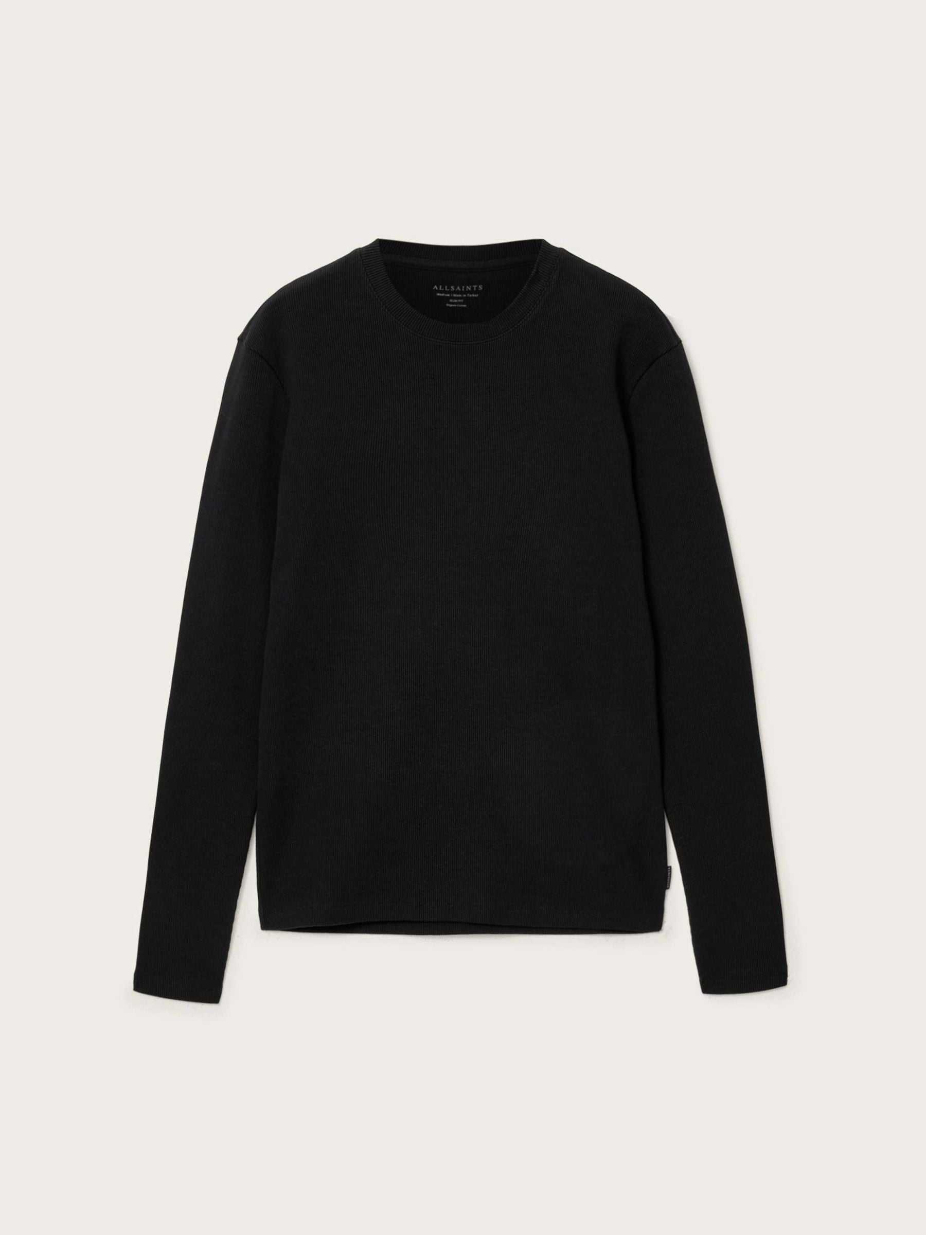 Buy AllSaints Black Theo Long Sleeve Crew Neck T-Shirt from Next USA