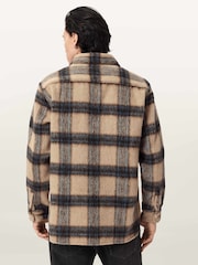 AllSaints Cream Mogamy Long Sleeve Shirt - Image 2 of 7