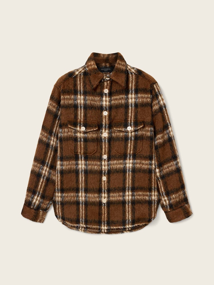 Cămașă cu mânecă lungă AllSaints Royodo - Imaginea 7 din 7