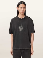 AllSaints Black Sabbath Short Sleeve Crew Neck T-Shirt - Image 1 of 6
