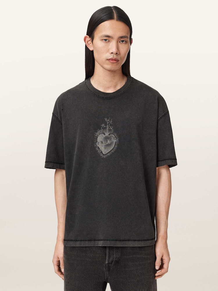 AllSaints Black Sabbath Short Sleeve Crew Neck T-Shirt - Image 1 of 6