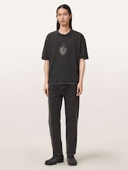 AllSaints Black Sabbath Short Sleeve Crew Neck T-Shirt - Image 3 of 6