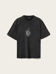 AllSaints Black Sabbath Short Sleeve Crew Neck T-Shirt - Image 5 of 6