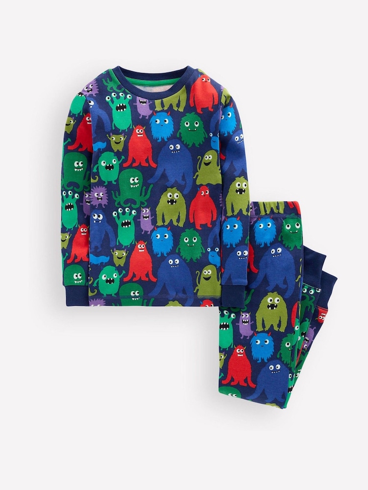 Boden Blue Snug Glow-In-The-Dark Pyjamas - Image 1 of 3 Boden Blue Snug Glow-In-The-Dark Pyjamas - Image 1 of 3