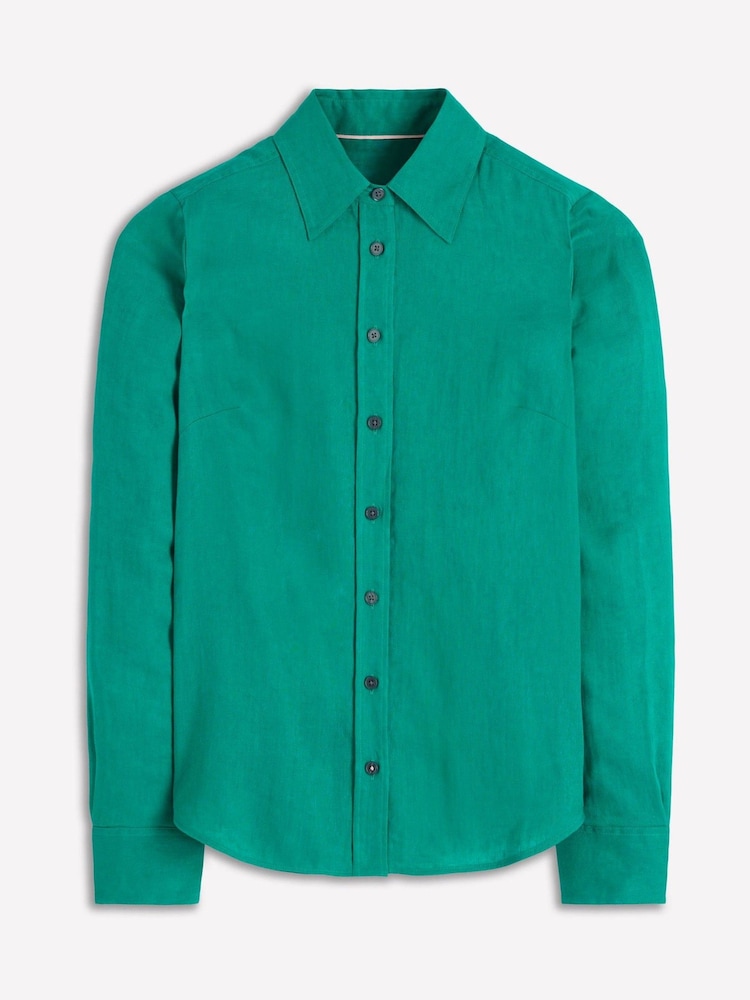 Boden Green Sienna Linen Shirt - Image 5 of 5