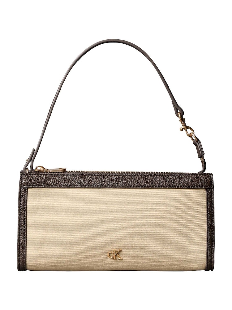 Calvin Klein Brown Coated PU Zip Wallet - Image 1 of 3