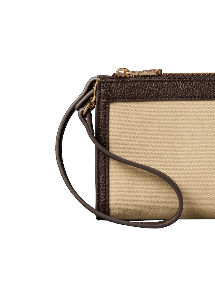 Calvin Klein Brown Coated PU Zip Wallet - Image 3 of 3