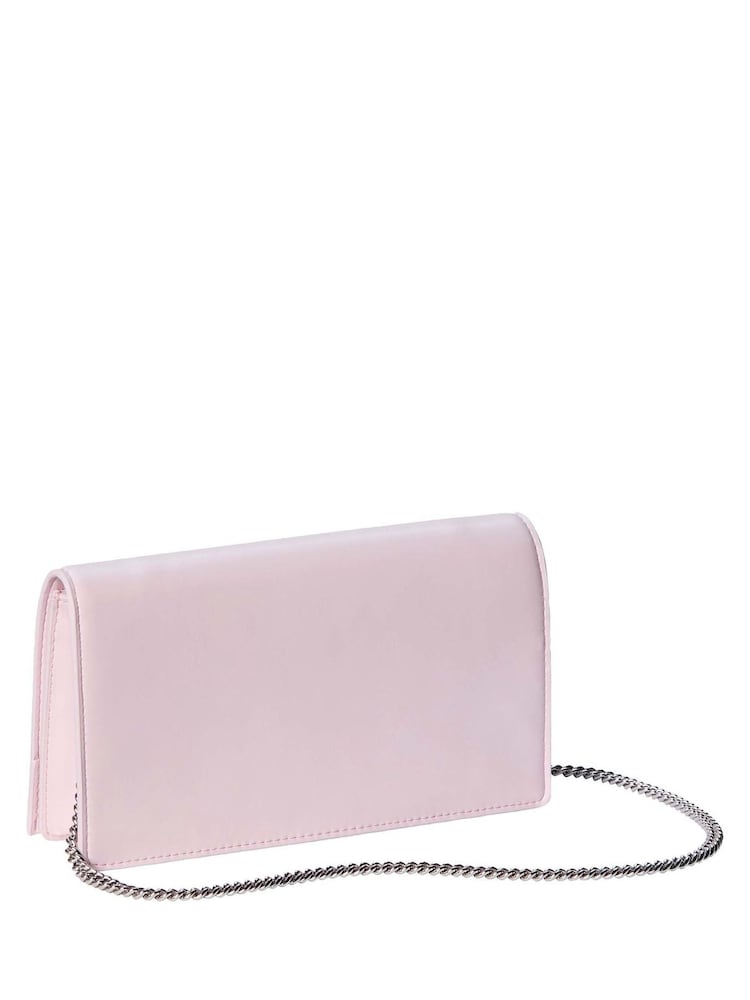 Calvin Klein Pink Monogram Chain Wallet - Image 2 of 3