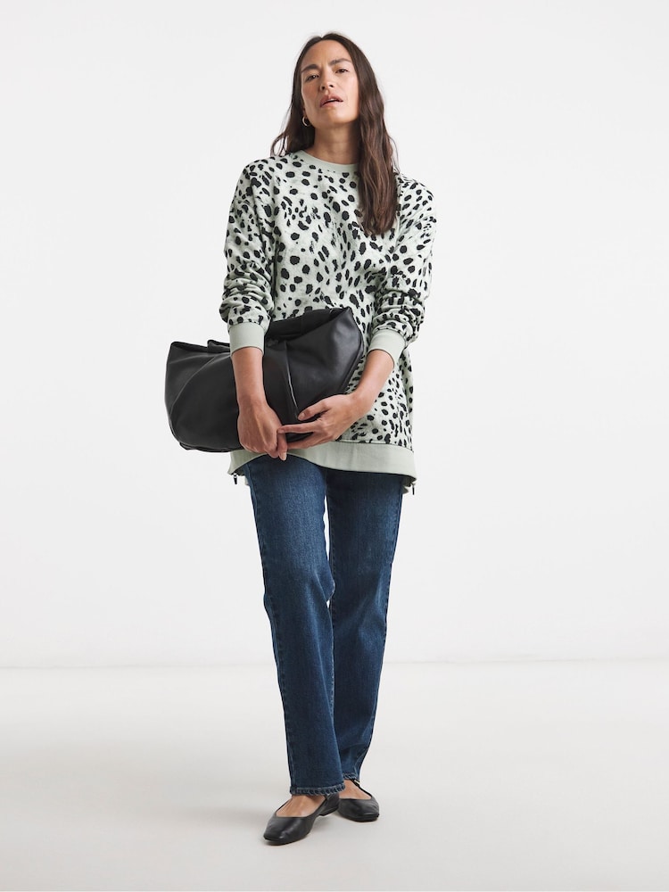 JD Williams Animal Side Zip Longline Sweatshirt - Image 1 of 4 JD Williams Animal Side Zip Longline Sweatshirt - Image 1 of 4