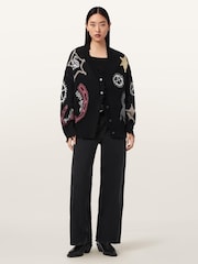 AllSaints Black Hester Cardigan - Image 2 of 6