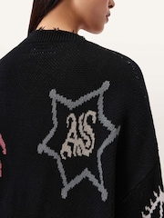 AllSaints Black Hester Cardigan - Image 3 of 6