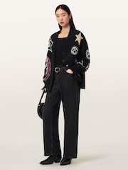 AllSaints Black Hester Cardigan - Image 5 of 6