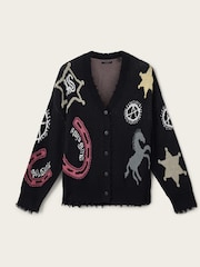 AllSaints Black Hester Cardigan - Image 6 of 6