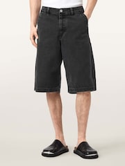 AllSaints Black Jackson Shorts - Image 1 of 7