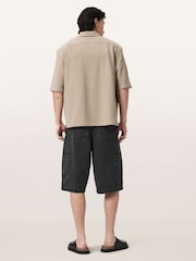 AllSaints Black Jackson Shorts - Image 6 of 7