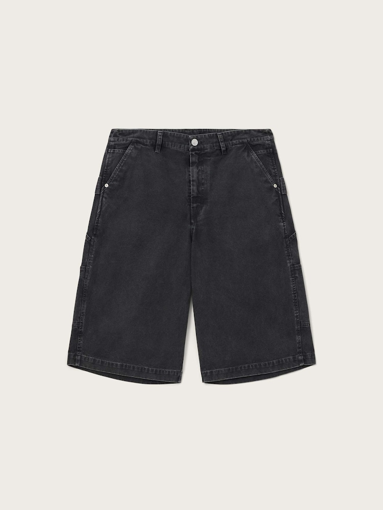 AllSaints Black Jackson Shorts - Image 7 of 7