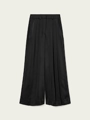 AllSaints Black Poppy Satin Trousers - Image 9 of 9