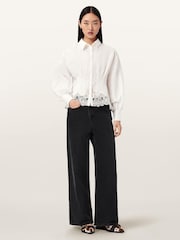 AllSaints White Carol Shirt - Image 2 of 6