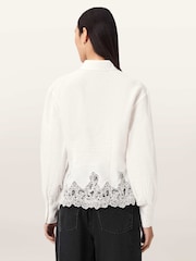 AllSaints White Carol Shirt - Image 4 of 6