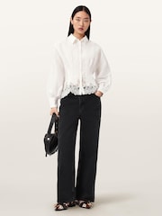 AllSaints White Carol Shirt - Image 5 of 6