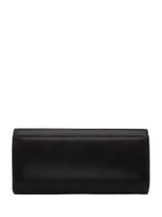 Lotus Black Clutch Bag with Chain - Image 2 of 4