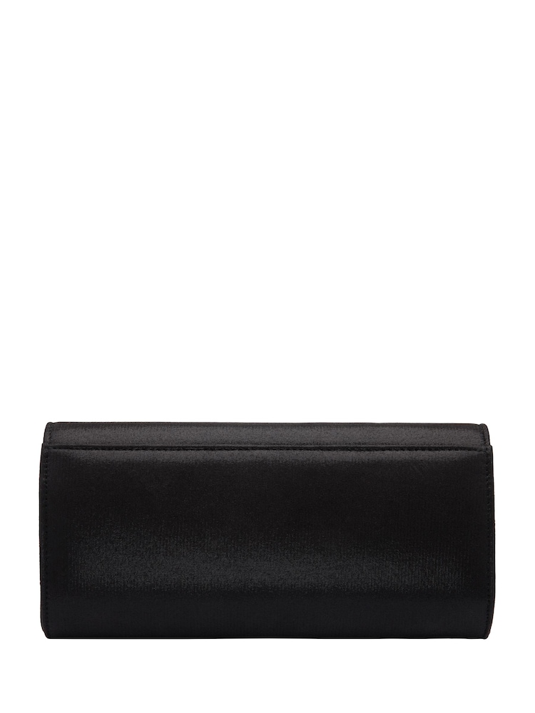 Lotus Black Clutch Bag with Chain - Image 2 of 4 Lotus Black Clutch Bag with Chain - Image 2 of 4
