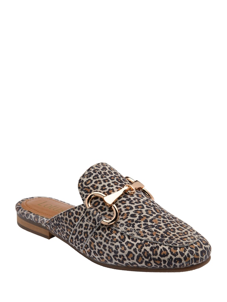 Lotus Animal Flat Mule Shoes - Image 1 of 4 Lotus Animal Flat Mule Shoes - Image 1 of 4