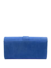 Синій - Сумка-клатч Lotus з ланцюгом - Image 2 of 4