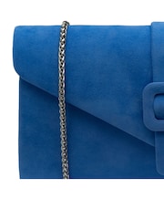 Синій - Сумка-клатч Lotus з ланцюгом - Image 3 of 4