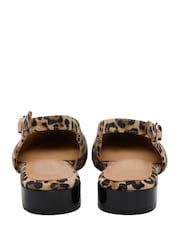 Lotus Animal Suede Slingback Shoes - Image 3 of 4