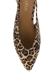 Lotus Animal Suede Slingback Shoes - Image 4 of 4