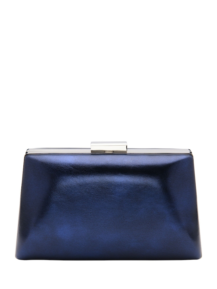 Lotus Blue Clutch Bag with Chain - Image 2 of 4